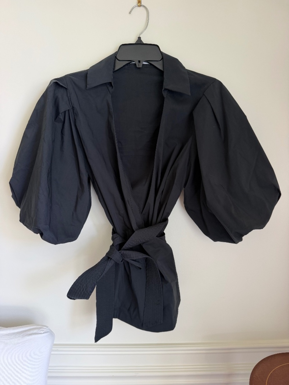 SIMKHAI Waverly Poplin Wrap Top